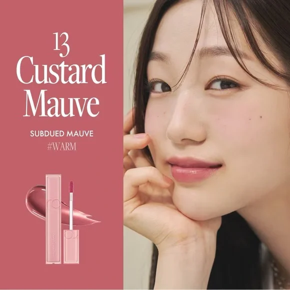 Rom&nd 13 Custard Mauve Dewyful Water Tint- cool creamy mauve, buildable, dewy - Picture 11 of 15